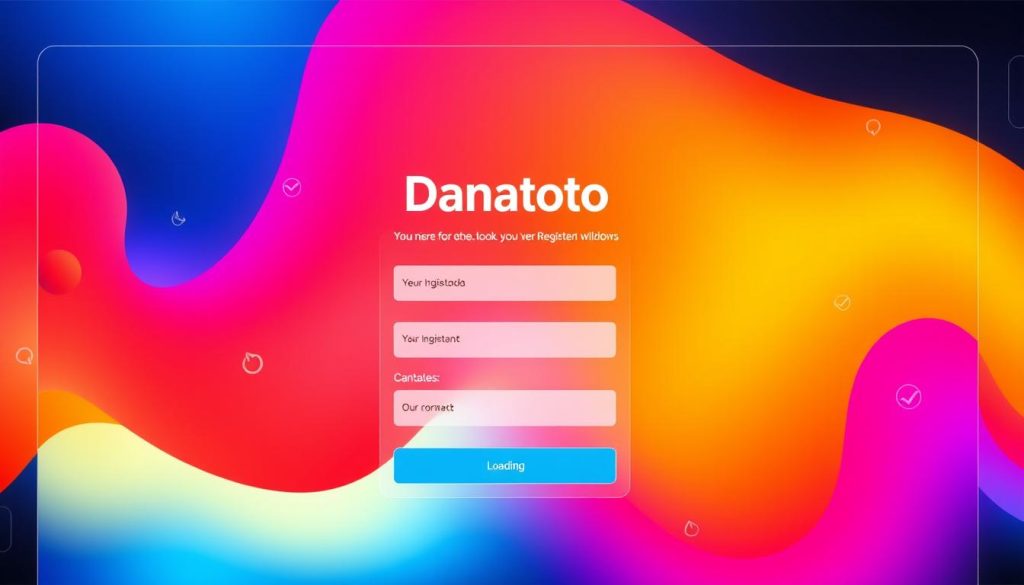 Proses registrasi Danatoto